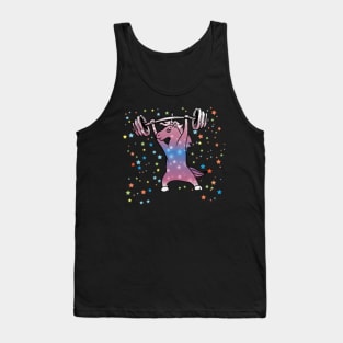 Unicorn Weightlifting Gym Motivation Fun Tank Top